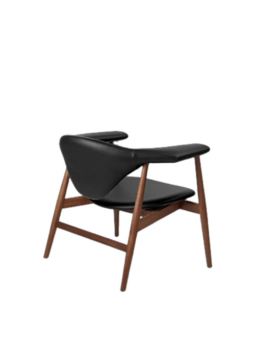 Masculo Lounge Chair - Fully Upholstered, Wood base